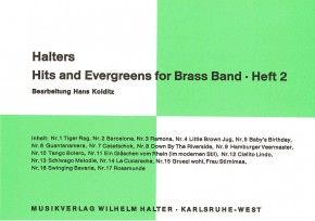 Halters Hits and Evergreens HEFT 2 <br /> 1. Posaune in C
