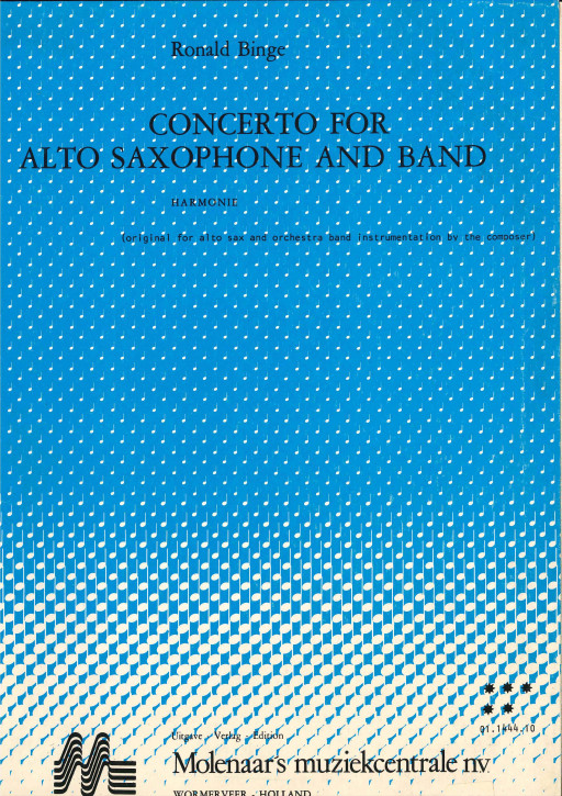 Concerto for Alto Saxophone and Band - LAGERABVERKAUF