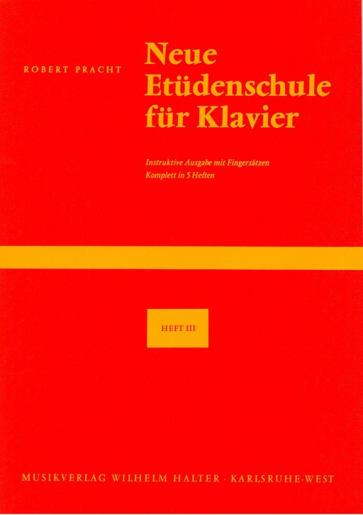 Neue Etüdenschule für Klavier - Heft 3