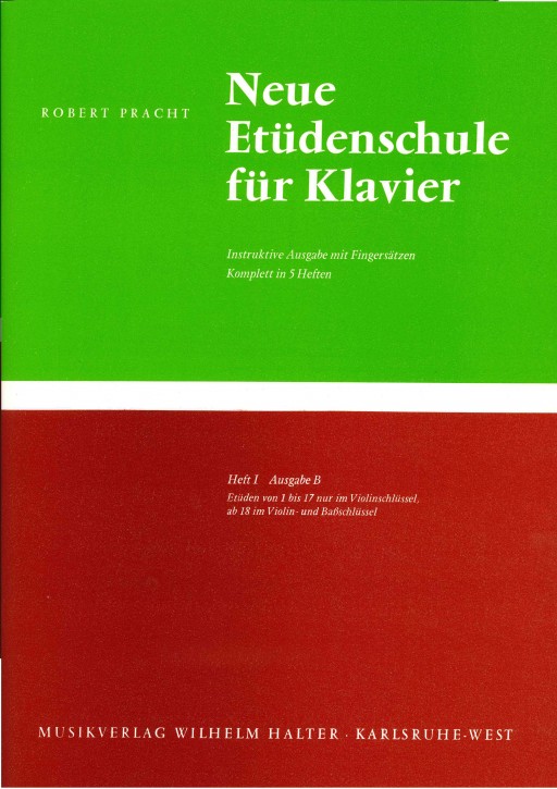 Neue Etüdenschule für Klavier - Heft 1 Ausgabe B