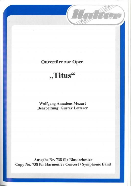 Ouvertüre zur Oper Titus