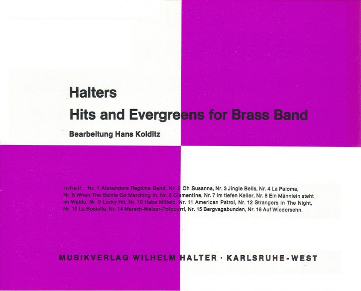 Halters Hits and Evergreens HEFT 1 <br /> 1st Bb Tenorsaxophone