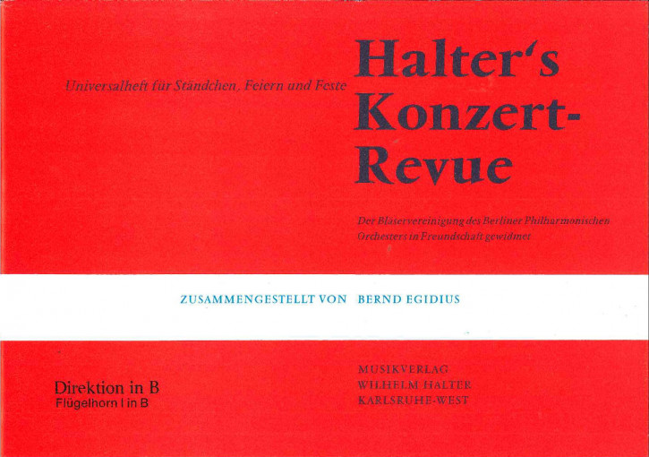 Halter's Konzert-Revue <br /> Halters Konzertrevue