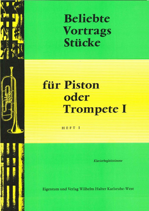 Beliebte Vortragsstücke für Trompete <br /> HEFT 1 - Klavierstimme