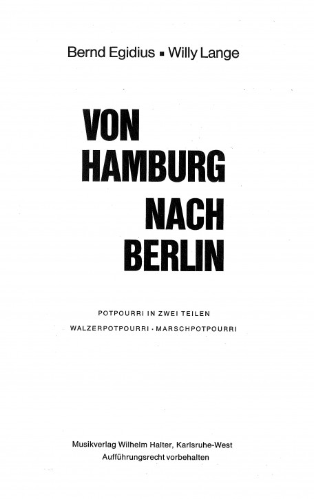 Von Hamburg nach Berlin - Teil II