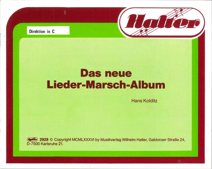 Das neue Lieder Marsch Album <br /> 3. Horn in F
