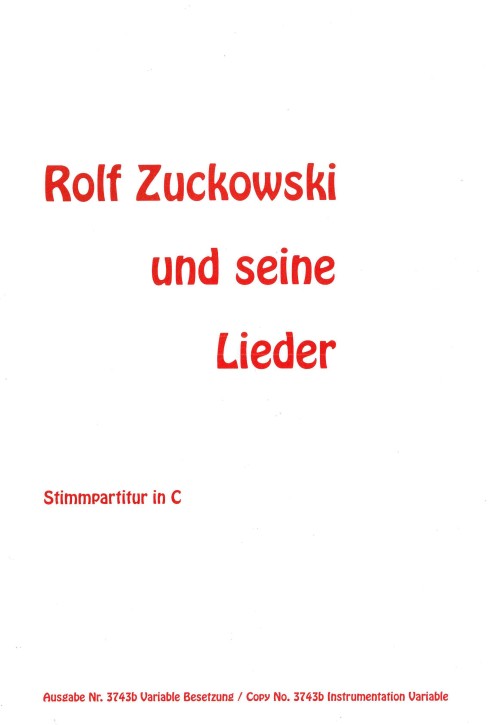 Rolf Zuckowski und seine Lieder <br /> 6ème PART EN UT': <br /> 1er Tuba (E-Bass) / 3ème Trombone / Basson