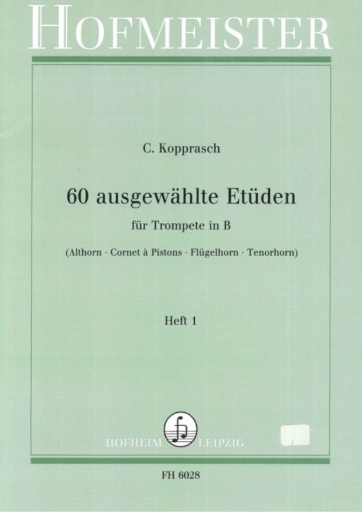 60 ausgewählte Etüden - Heft 1
