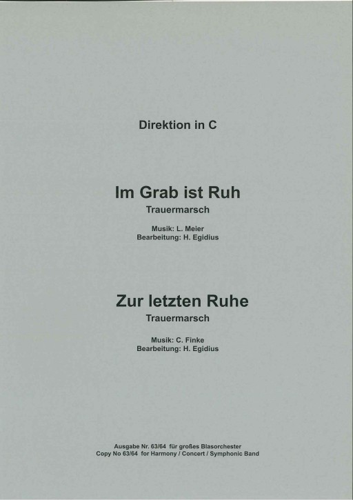 Im Grab ist Ruh