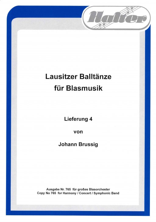 Lausitzer Balltänze 4 <br /> Conducteur
