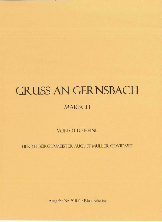Gruß an Gernsbach <br /> Gruss an Gernsbach
