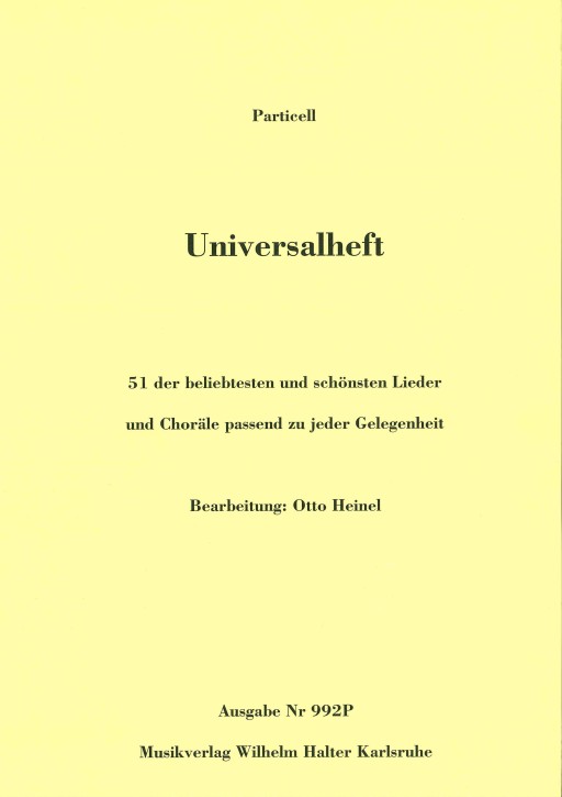 Universalheft - PARTICELL in C