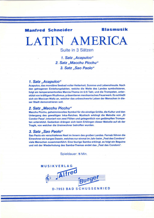 Latin America - LAGERABVERKAUF
