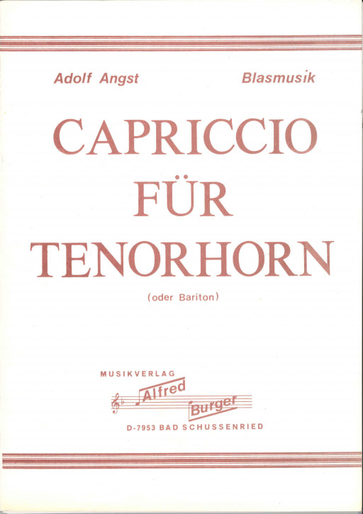 Capriccio für Tenorhorn - LAGERABVERKAUF