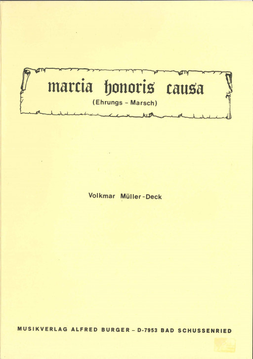 Marcia Honoris Causa - LAGERABVERKAUF
