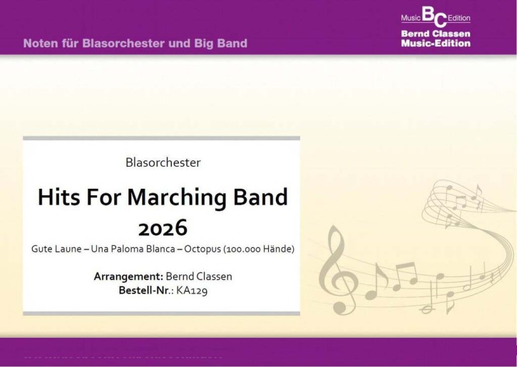 Hits for Marching Band 2026