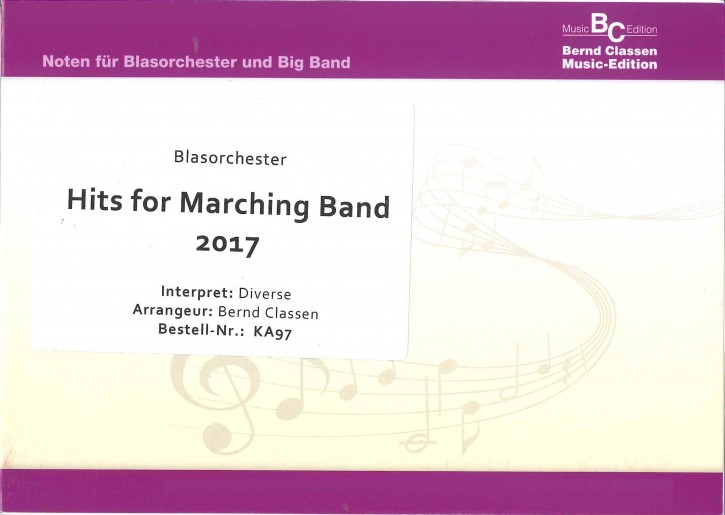 Hits for Marching Band 2017