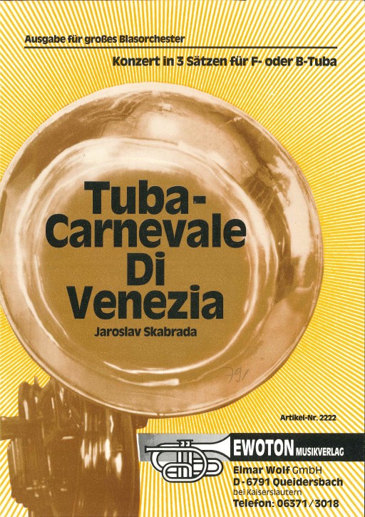 Tuba-Carnevale di Venezia <br /> Tuba Carnevale di Venezia - LAGERABVERKAUF
