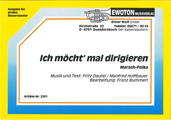 Ich möcht mal dirigieren - LAGERABVERKAUF