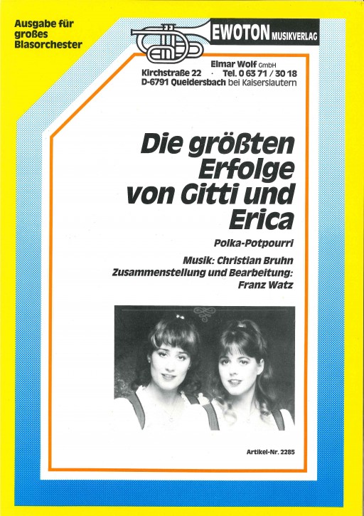 Die größten Erfolge von Gitti und Erica - LAGERABVERKAUF