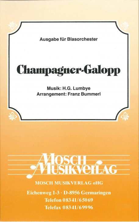 Champagner Galopp - LAGERABVERKAUF