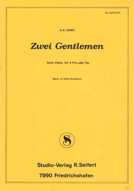 Zwei Gentlemen - LAGERABVERKAUF