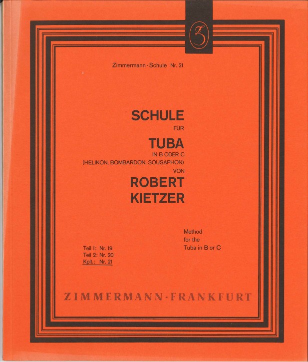 Schule für Tuba in B oder C <br /> TEIL 1 + 2 -  LAGERABVERKAUF