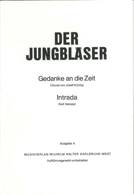 Intrada <br /> DER JUNGBLÄSER - Ausgabe A