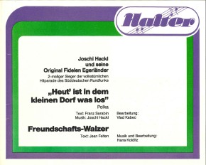 Freundschafts-Walzer <br /> Freundschafts Walzer