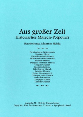 Aus großer Zeit <br /> Aus grosser Zeit