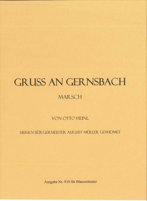 Gruß an Gernsbach <br /> Gruss an Gernsbach