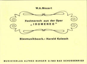 Festmarsch aus der Oper Idomeneo (Mozart) - LAGERABVERKAUF
