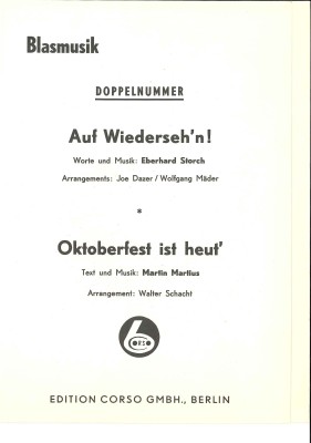 Auf Wiederseh'n <br /> Auf Wiedersehn - LAGERABVERKAUF