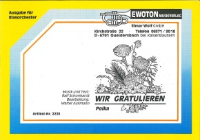 Wir gratulieren - LAGERABVERKAUF