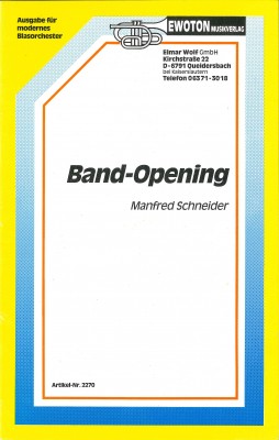 Band Opening - LAGERABVERKAUF