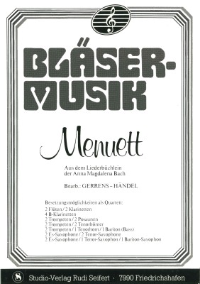Menuett <br /> Bläser-Musik - LAGERABVERKAUF
